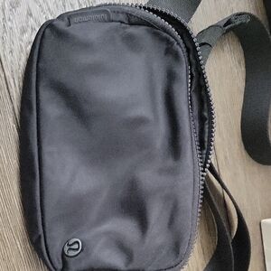 lululemon athletic Unisex Black Sling Belt Bag
